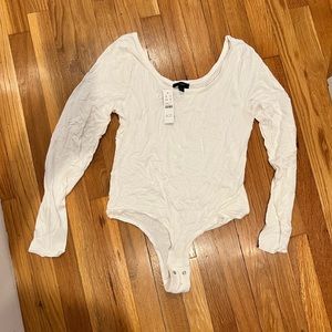 NWT J.Crew FormFit white body suit